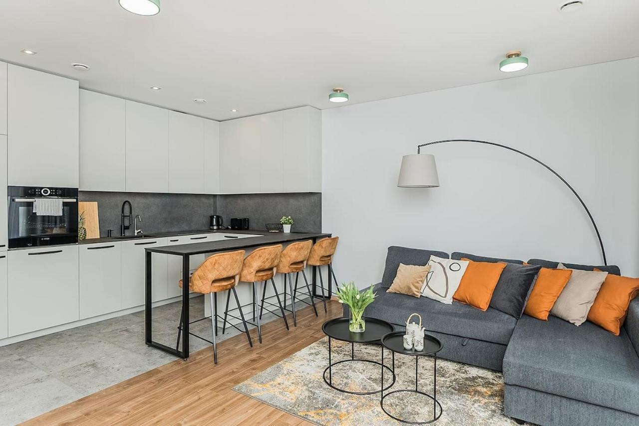 Lovely Apartment With Private Terrace By Urban Rent Kaunas Kültér fotó